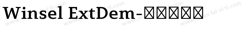 Winsel ExtDem字体转换